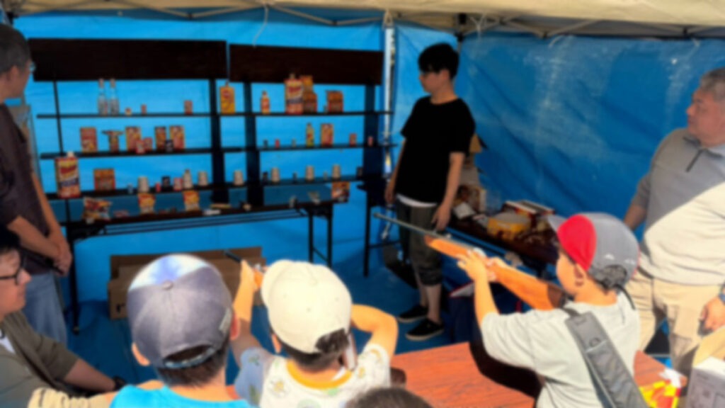 的あてを楽しむ子ども達